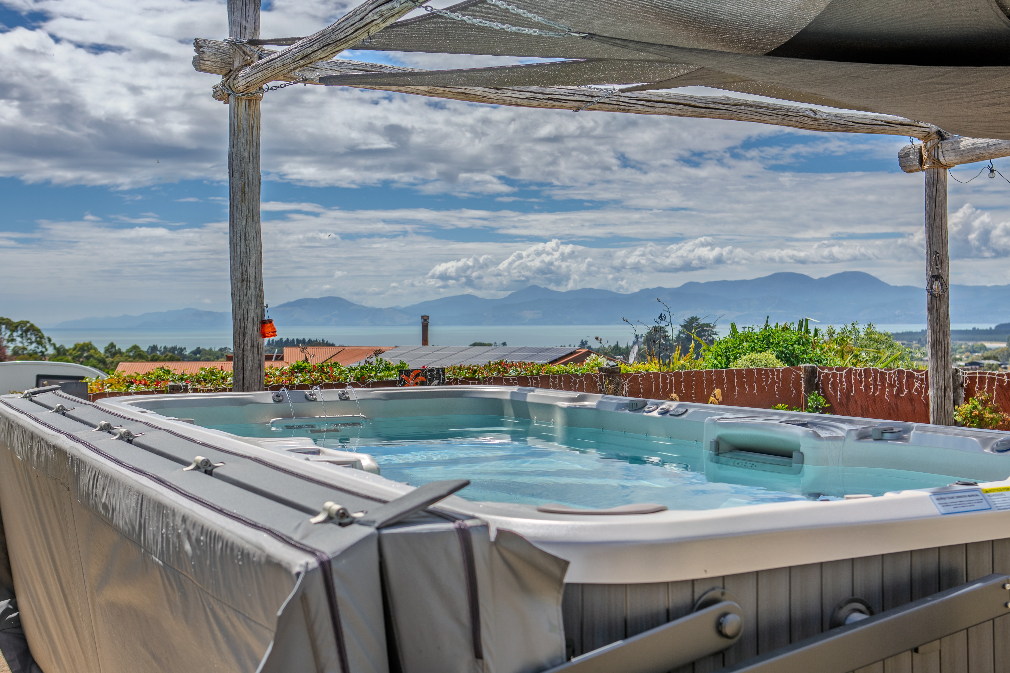 Vortex® Aquagym™ Max patio installation in Mapua, Nelson