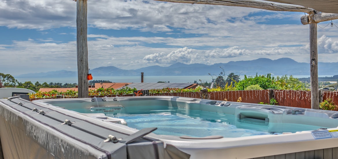 Vortex® Aquagym™ Max patio installation in Mapua, Nelson