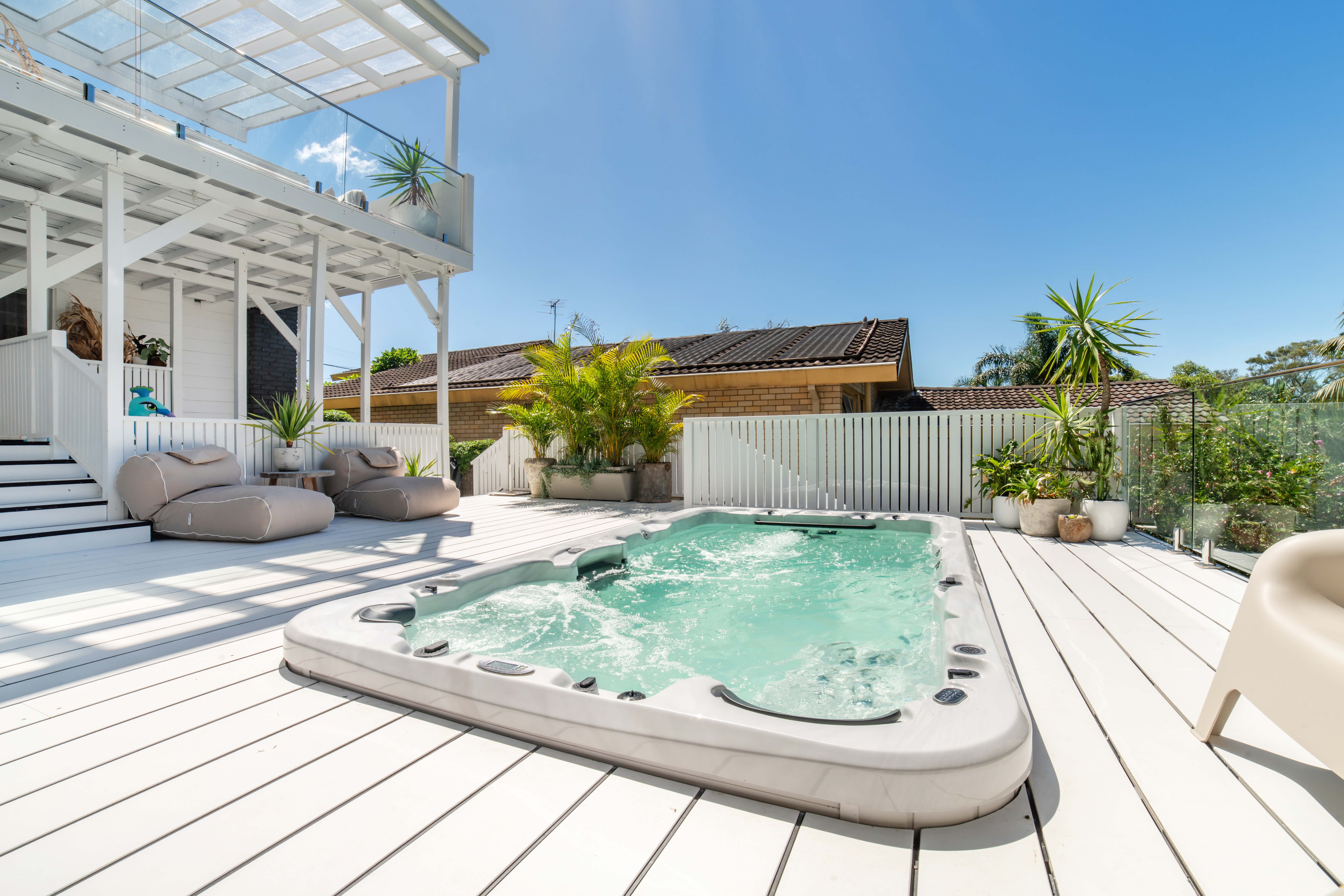 Vortex® Aqualounge™ in sunlit deck