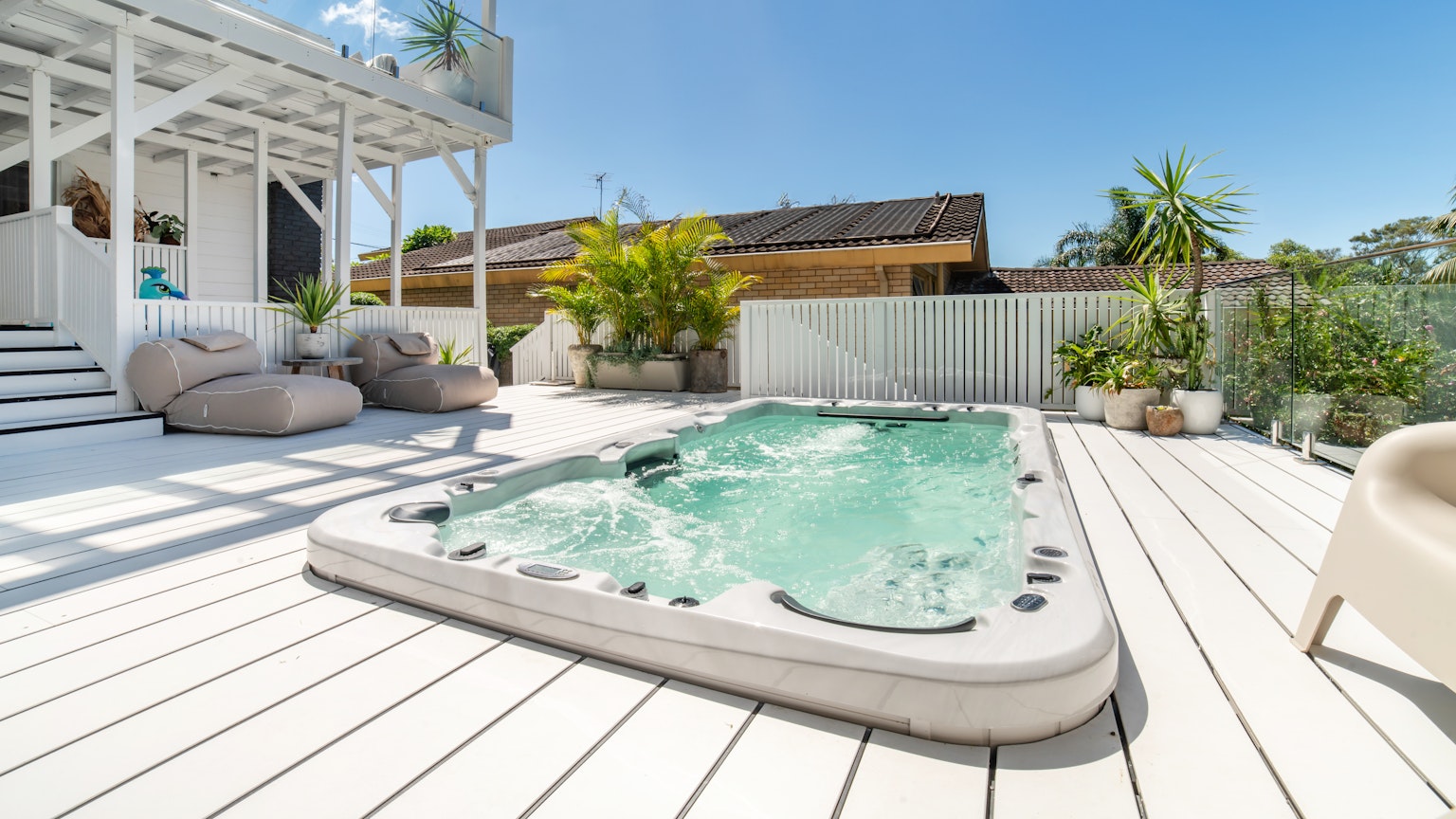 Vortex® Aqualounge™ in sunlit deck
