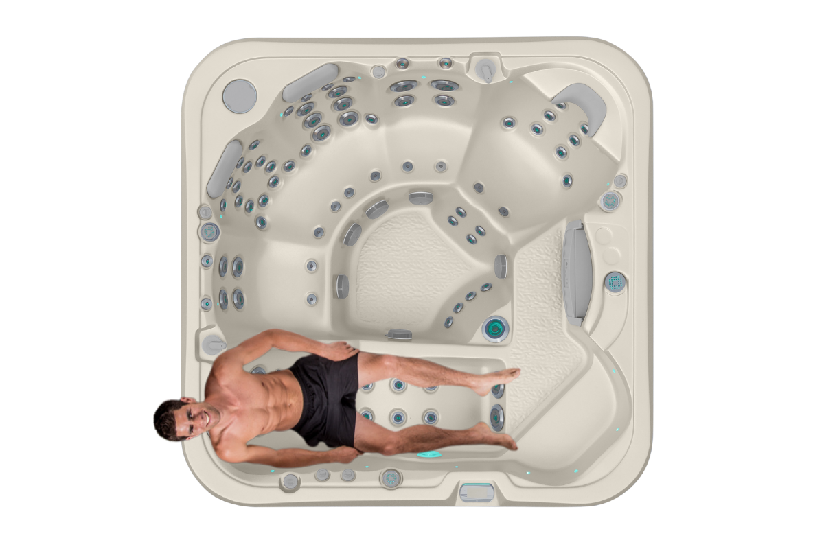 Ergonomic Lounger With Foot Massage