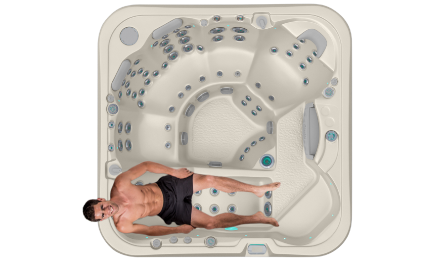 Ergonomic Lounger With Foot Massage