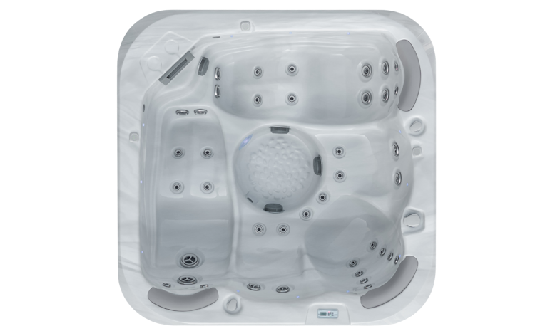 Top down view of the Fisher 5D spa pool