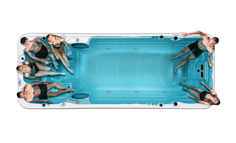 Topdown image of the Aqualap Extreme with Riverjets