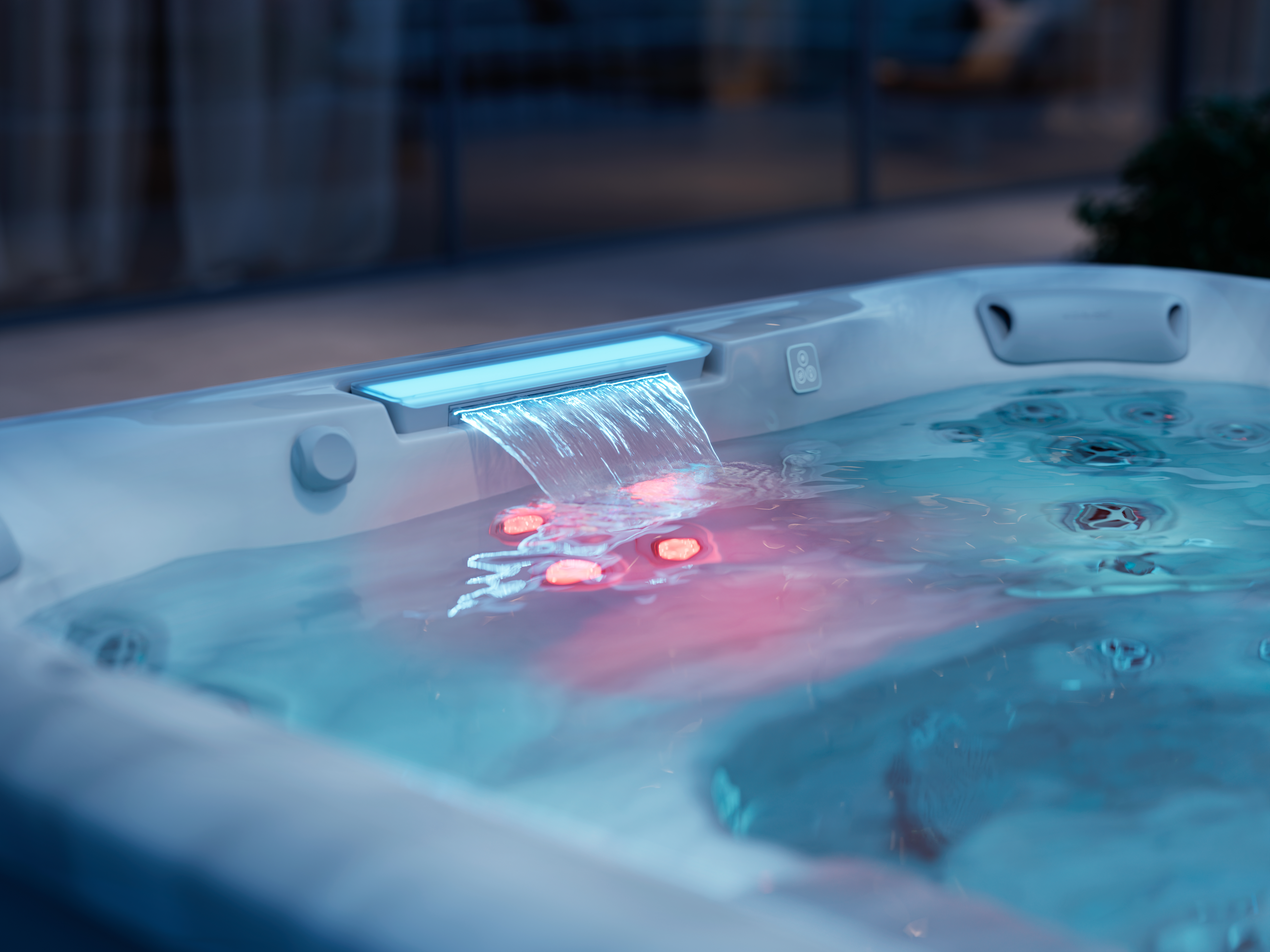 J508L™ hot tub waterfalls and IR lights