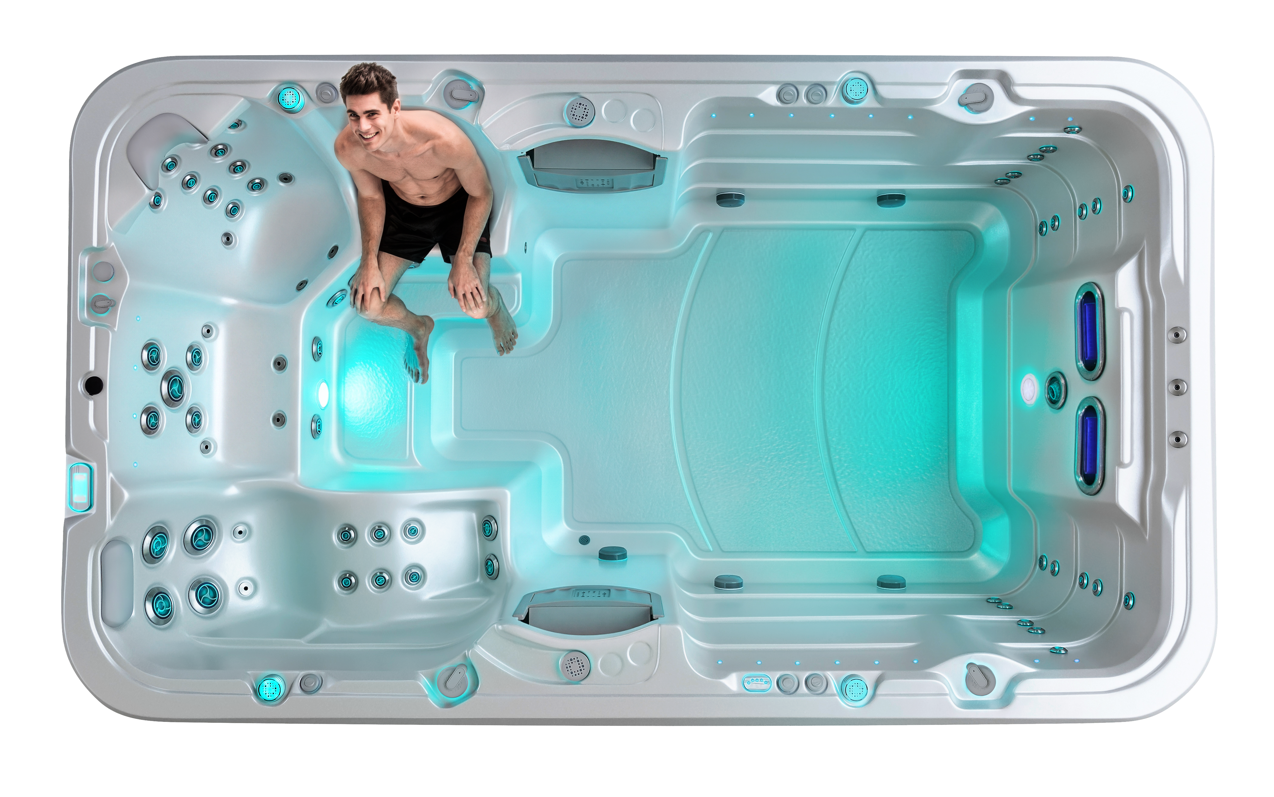 Gen 3 Vortex Aqualounge One Full Back Massage Focused Seat