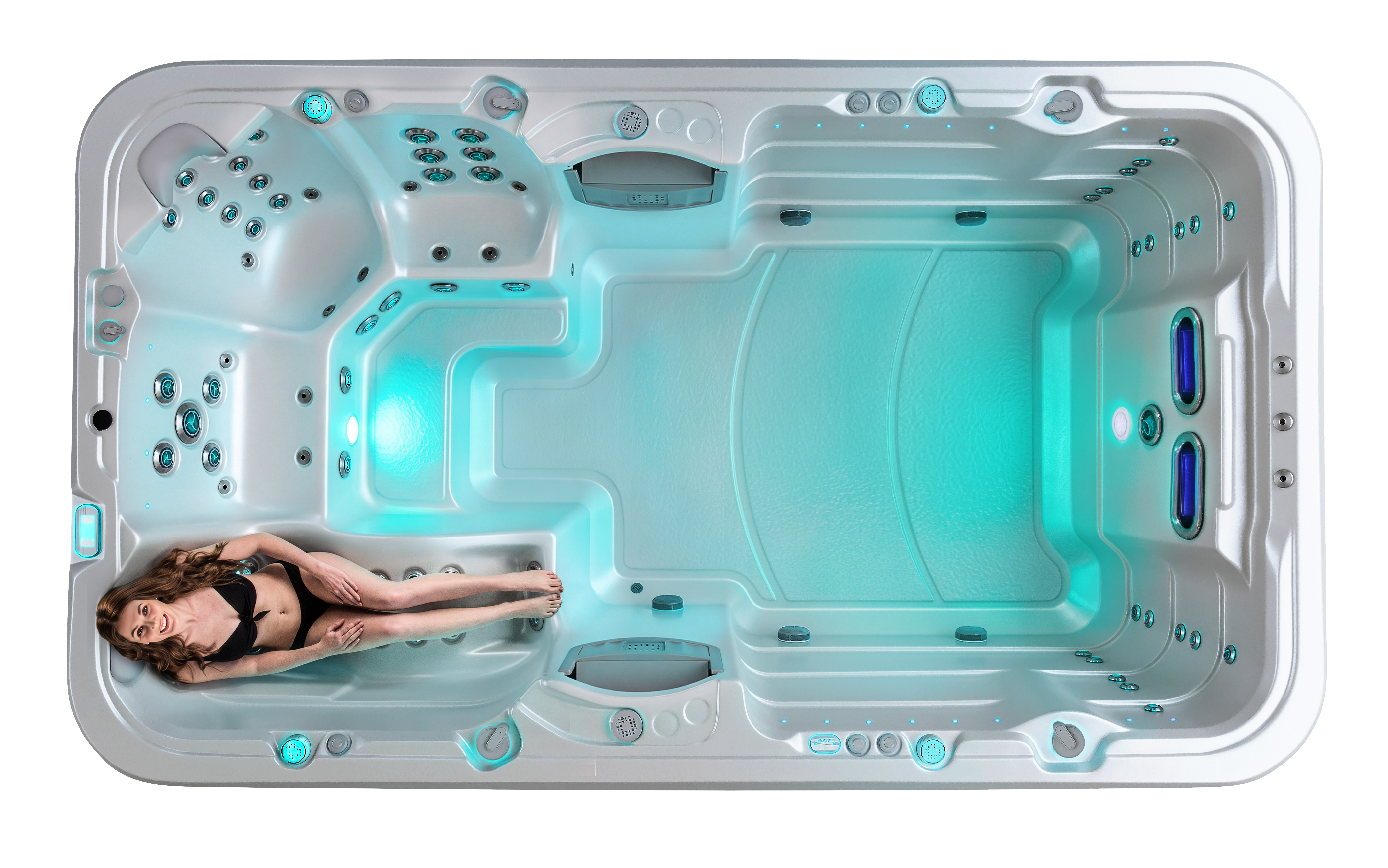 Gen 3 Aqualounge Ergonomic Lounger with Foot Massage