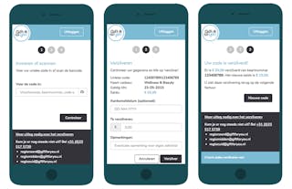 The registration process of a GiftForYou code