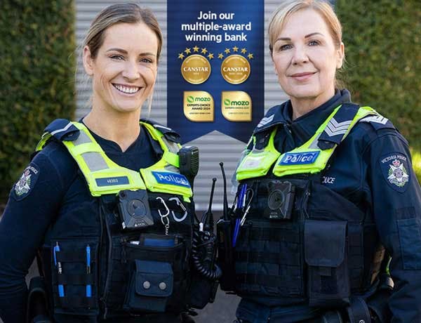 BankVic - award winning bank for police, emergency and health workers