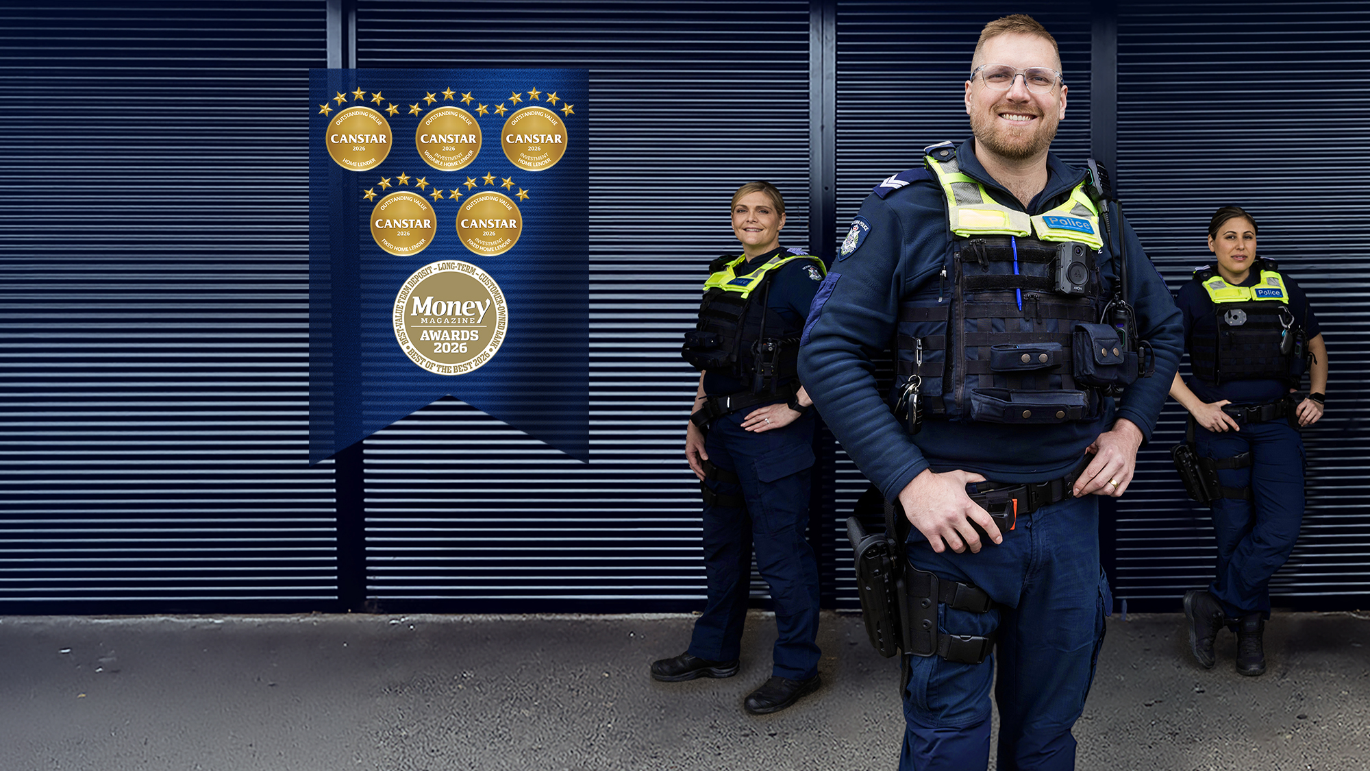The bank for police, emergency and health workers. | BankVic