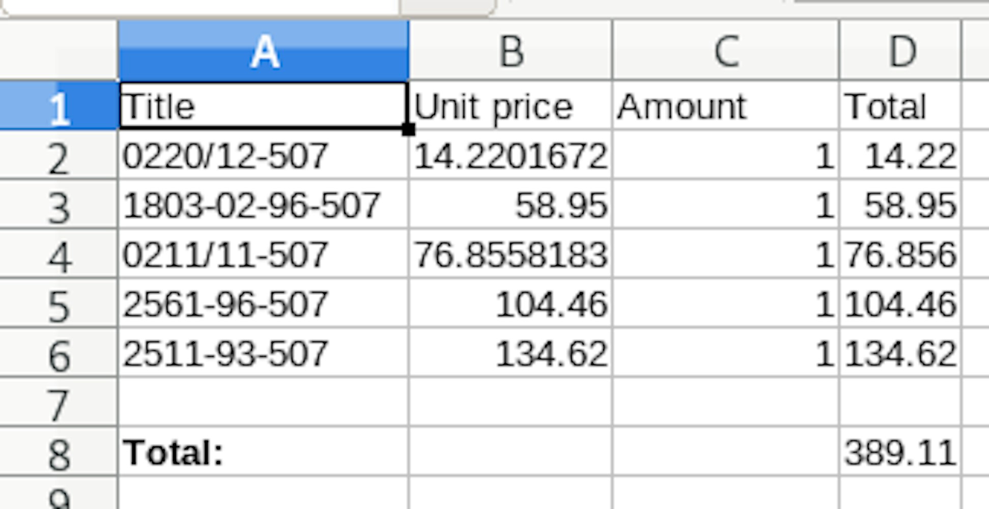 Cover Image for Excel 2003 XML Spreadsheet example