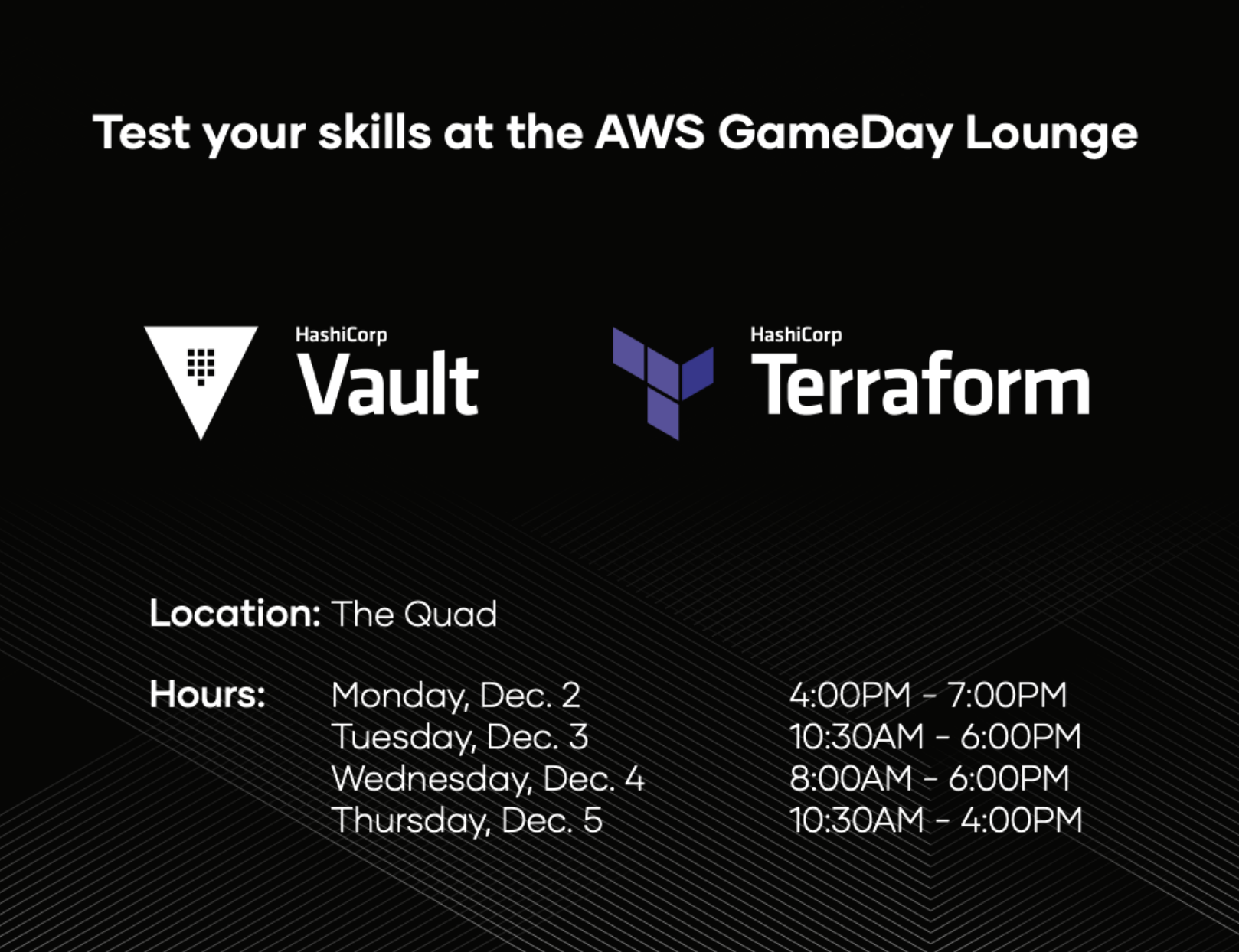 AWS Gameday Schedule