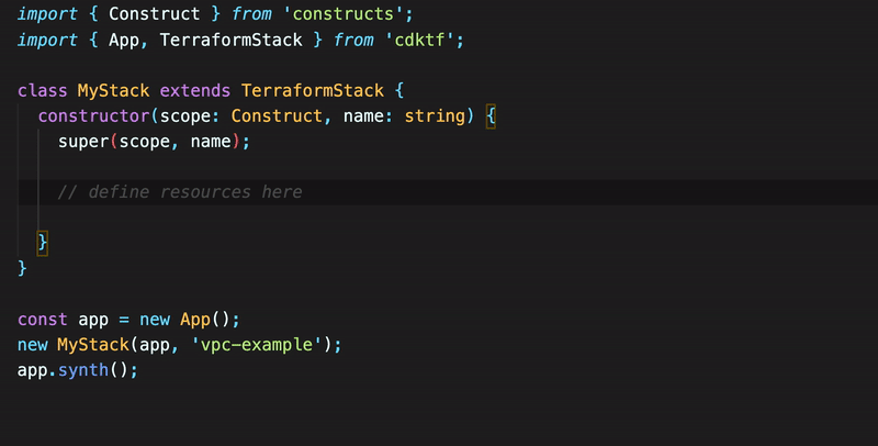 Write a VPC in TypeScript with CDK for Terraform