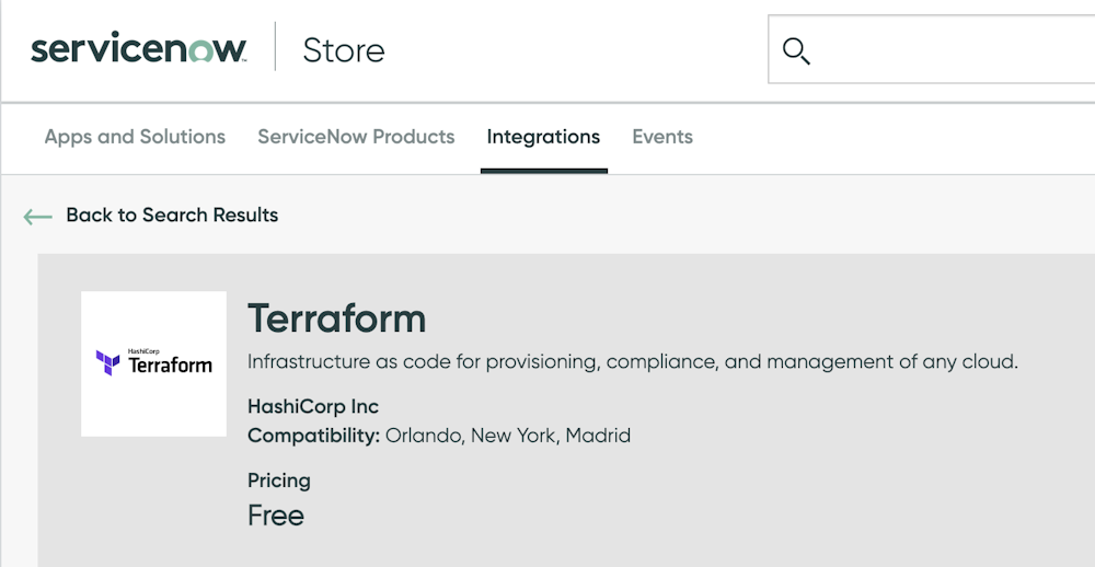 HashiCorp Terraform Cloud ServiceNow App Generally Available