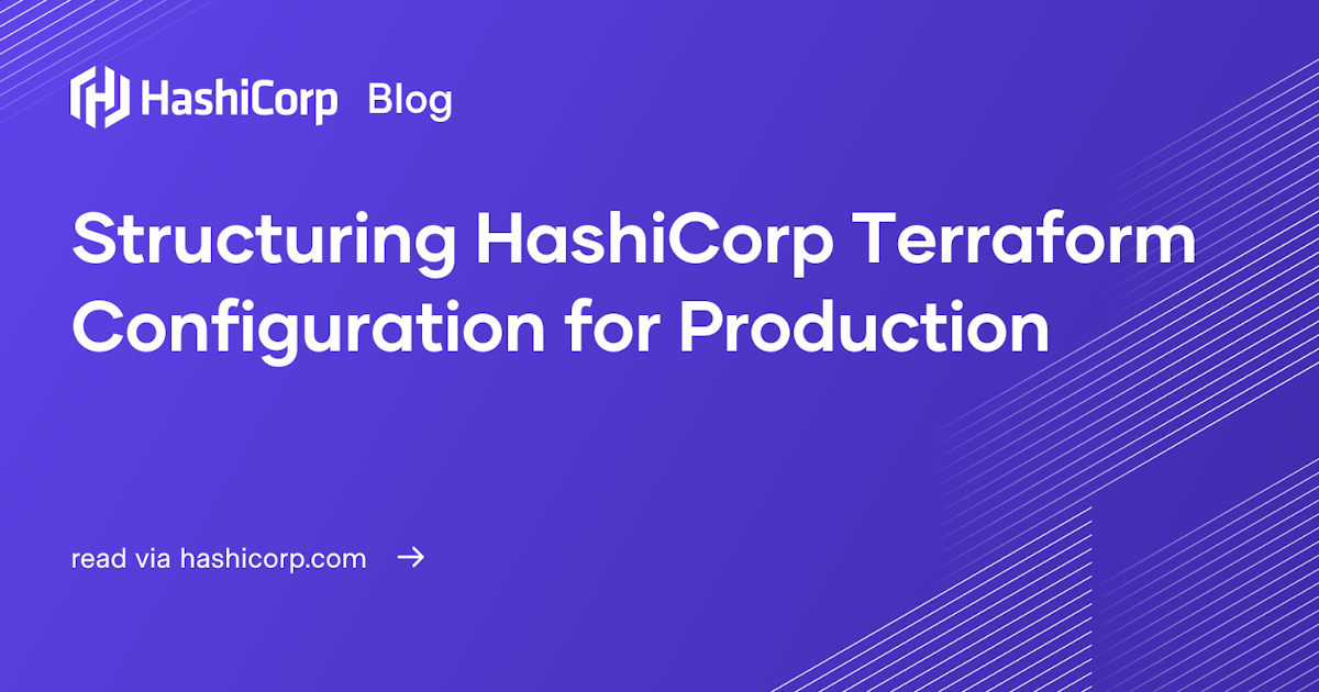 Structuring HashiCorp Terraform Configuration for Production