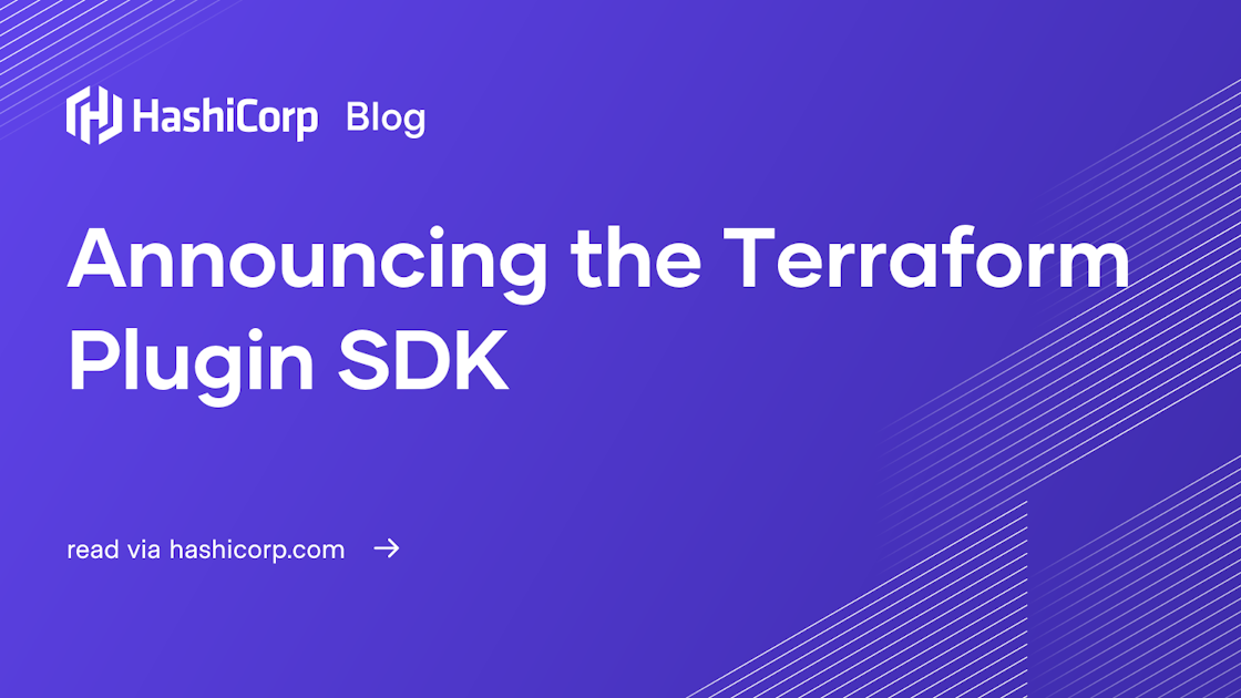 Announcing the Terraform Plugin SDK