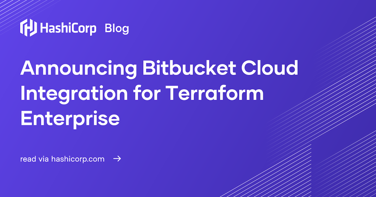 Announcing Bitbucket Cloud Integration for Terraform Enterprise