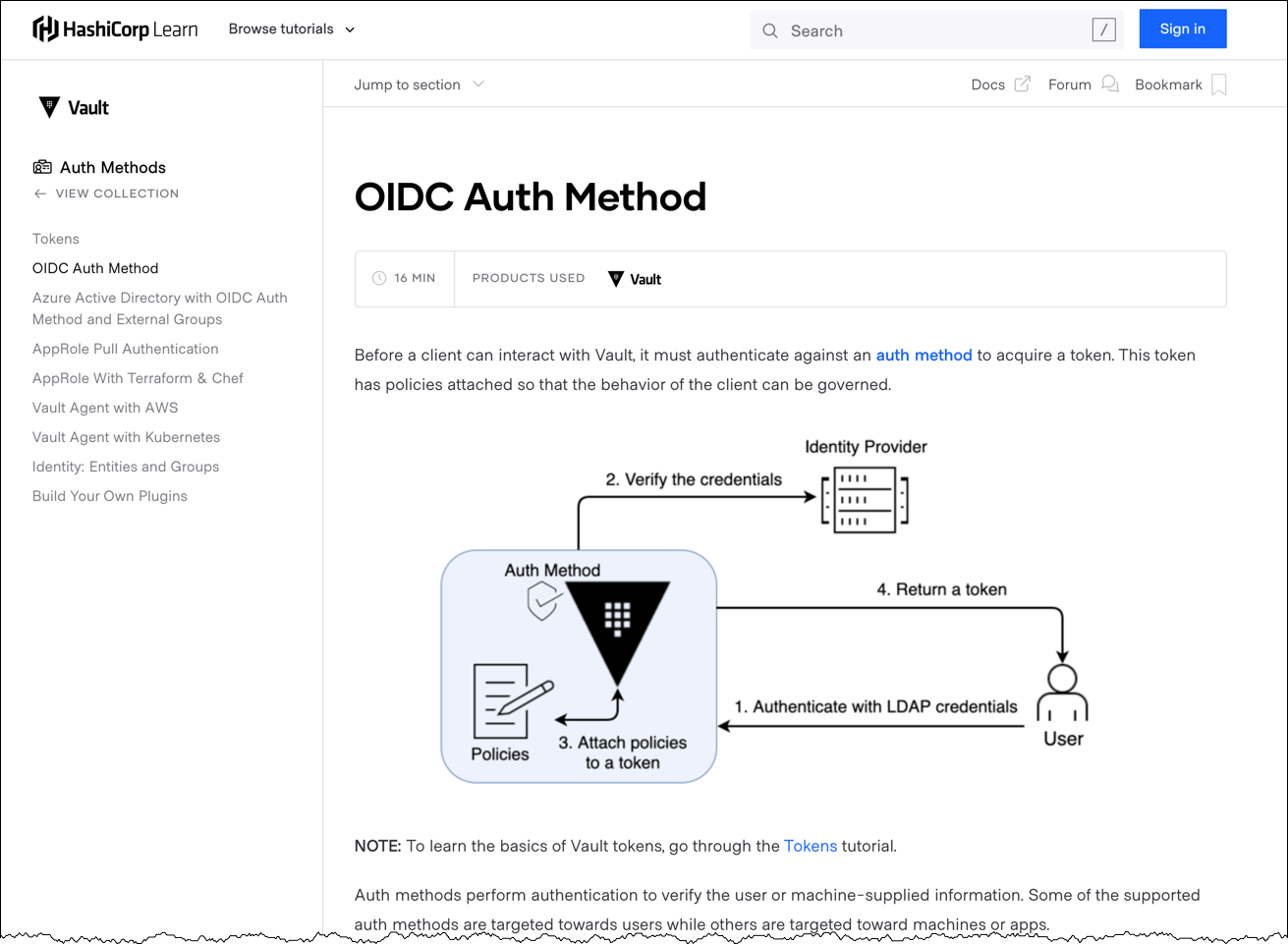 OIDC Auth Method