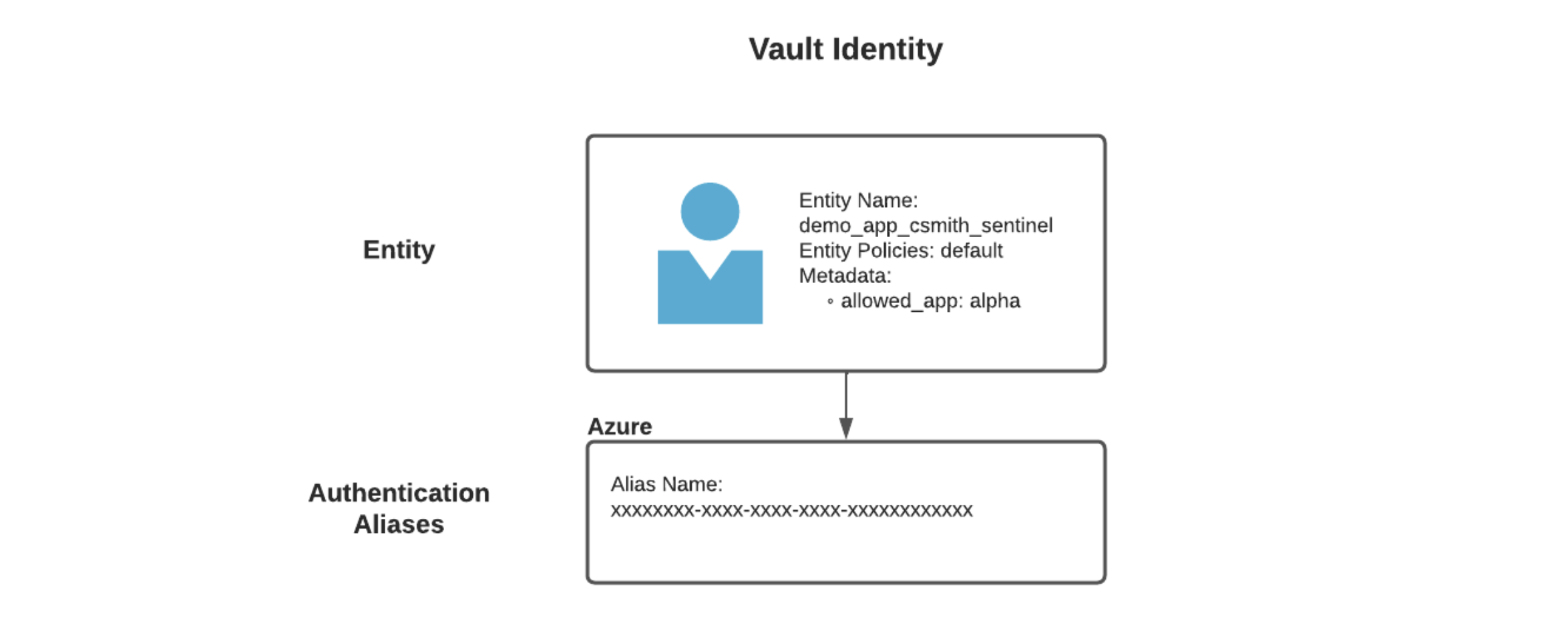 Vault identity entity