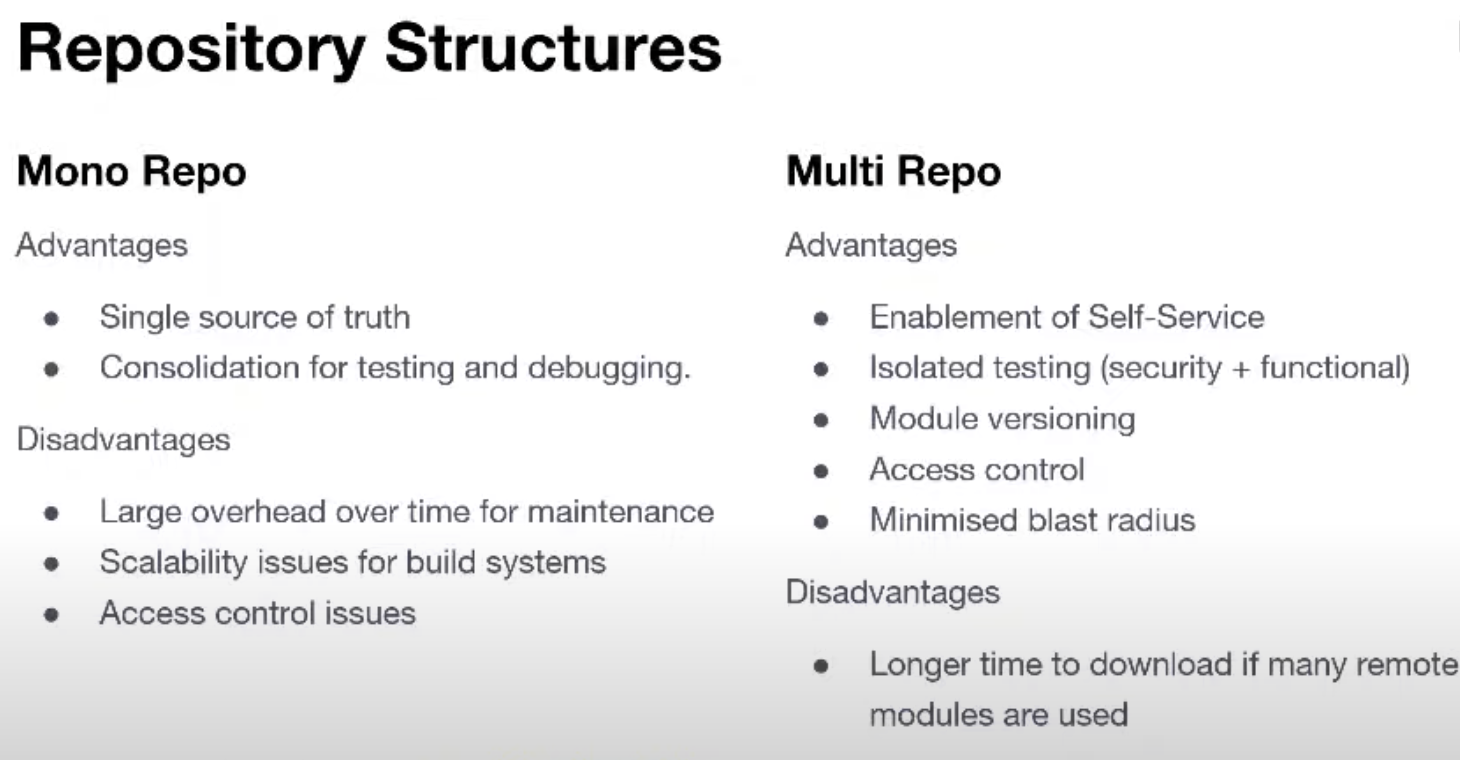 Repository structures