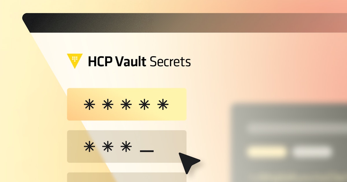 Screenshot of HCP Vault Secrets