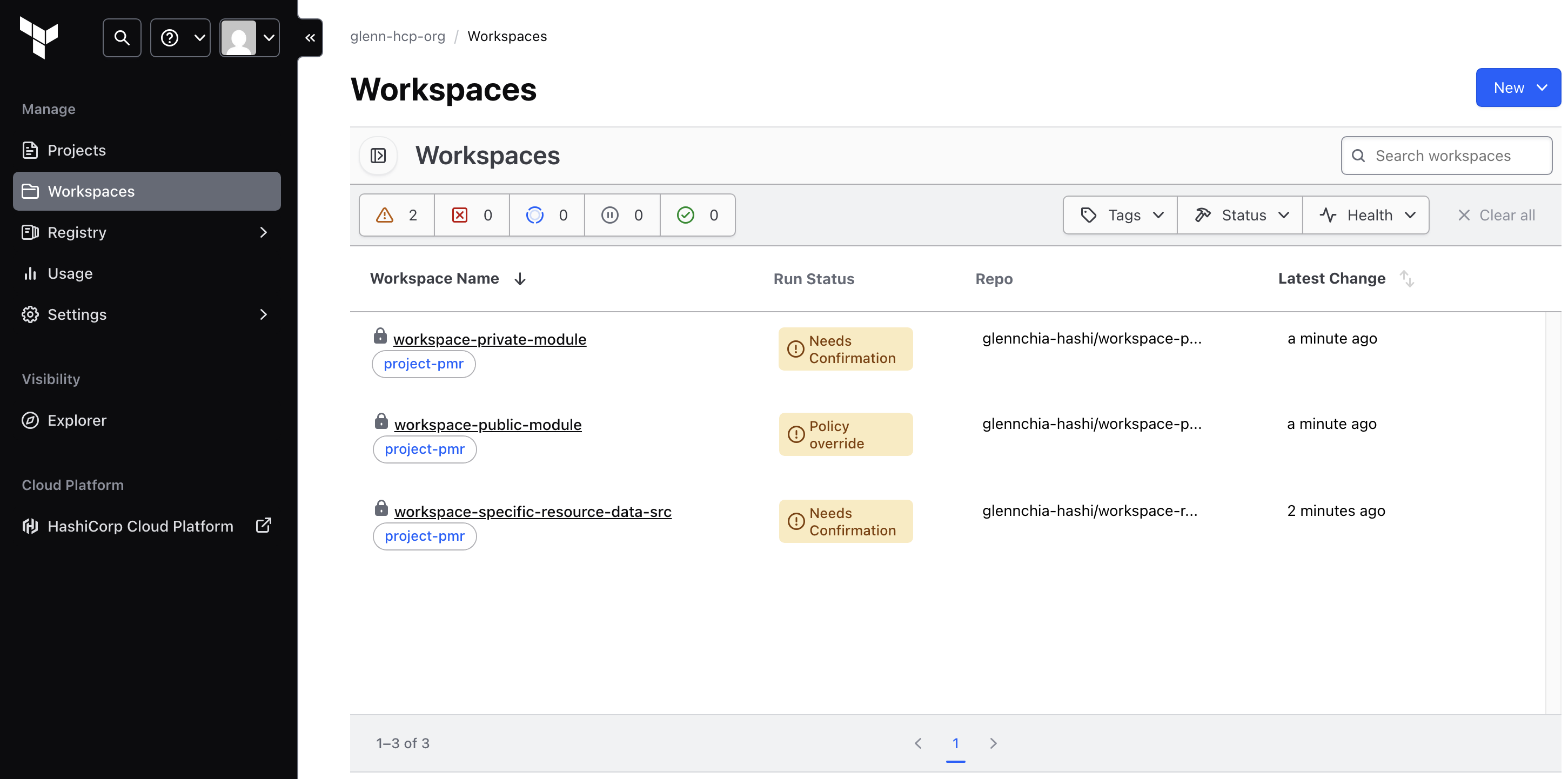 Workspaces
