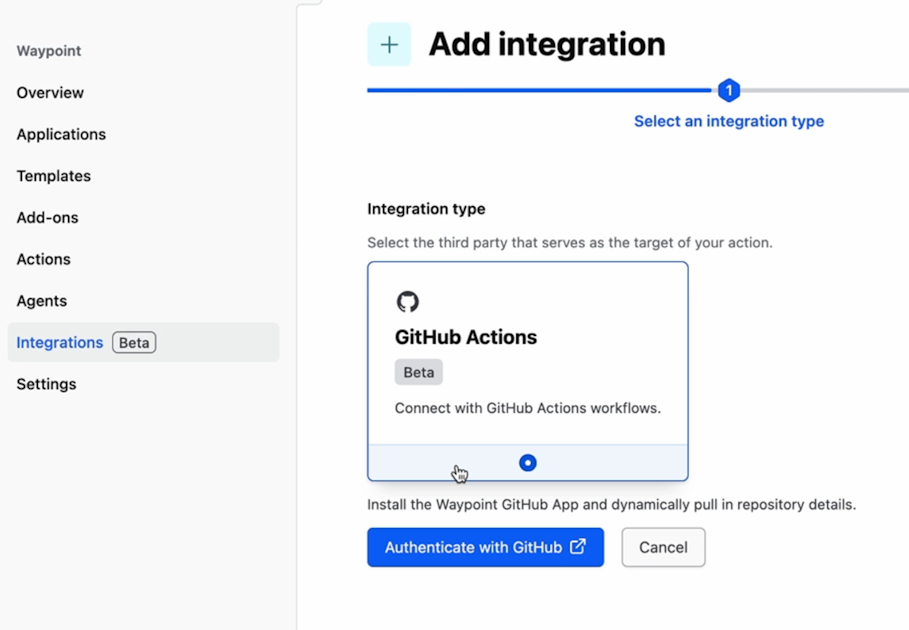 Private beta: HCP Waypoint actions now support GitHub Actions workflows