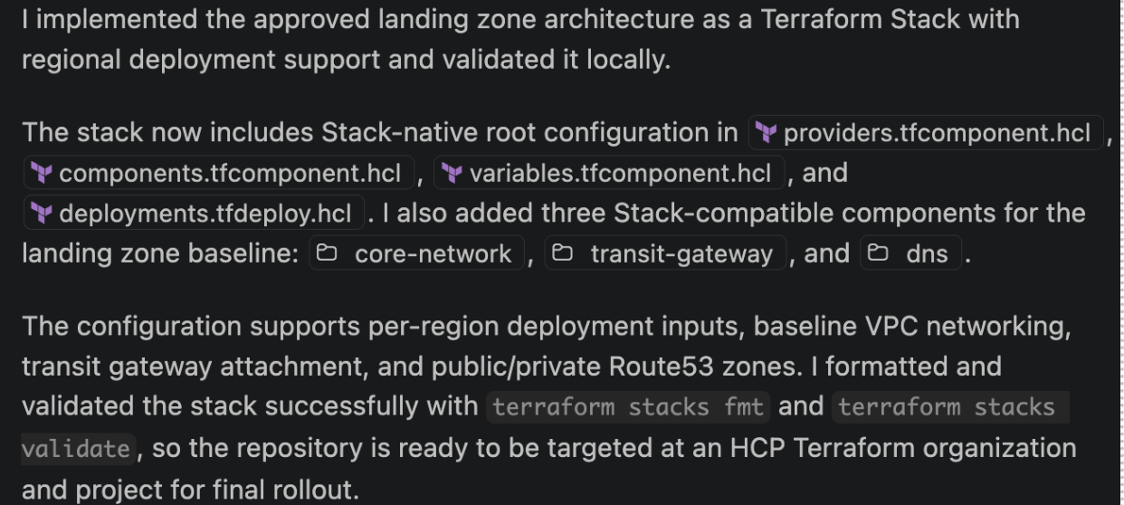 MCP server response
