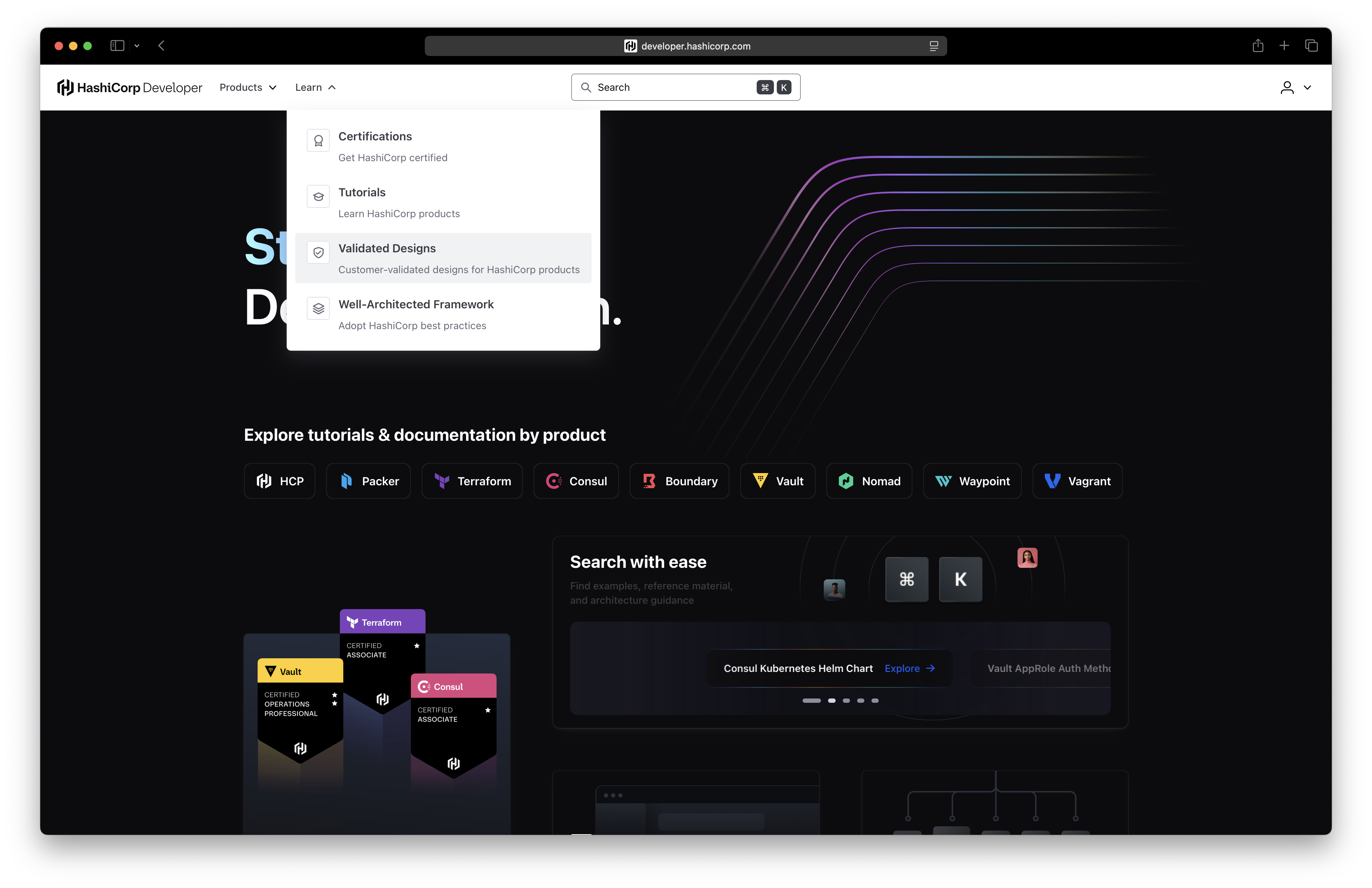 HashiCorp Developer website