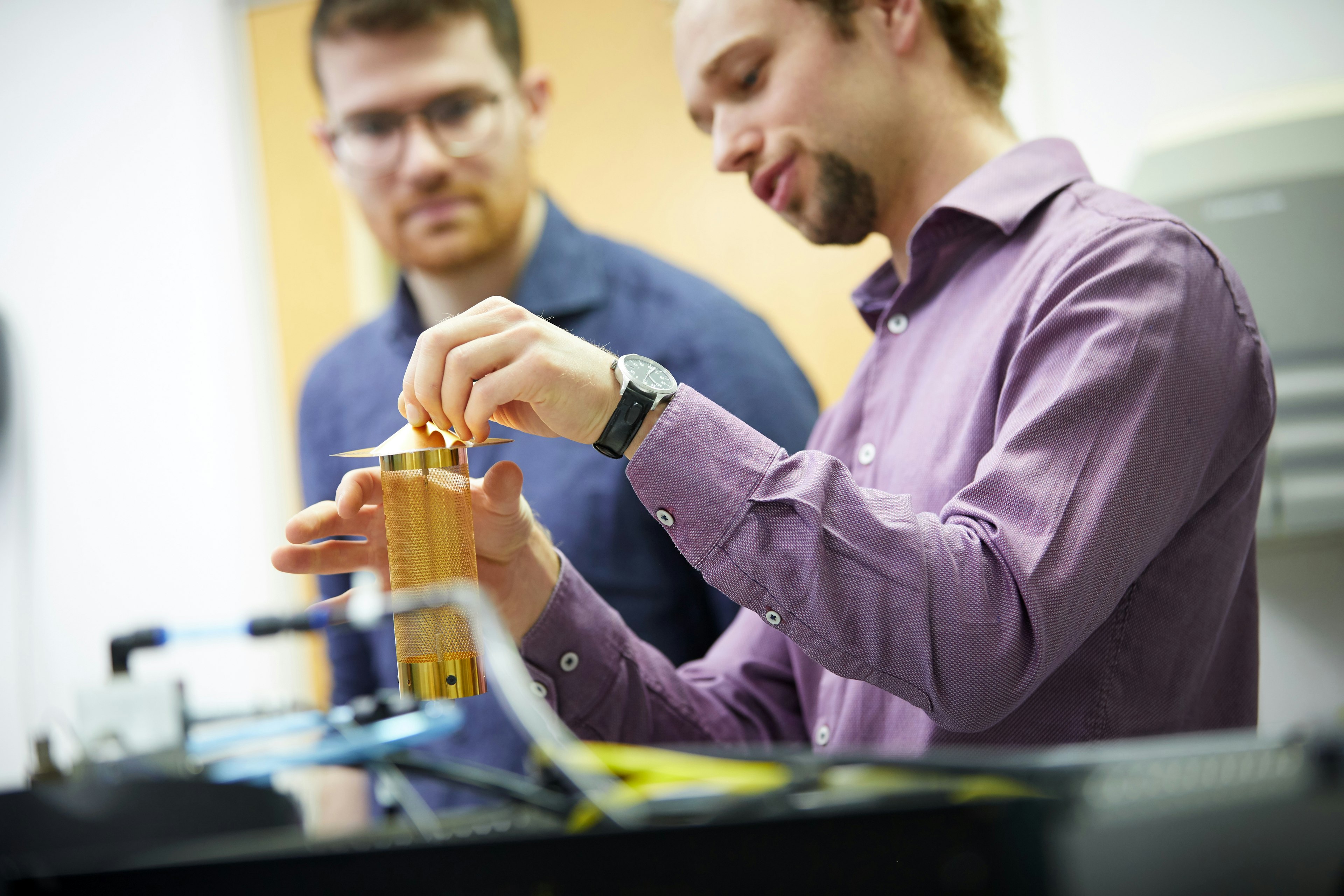 Cambustion engineers deep in discussion