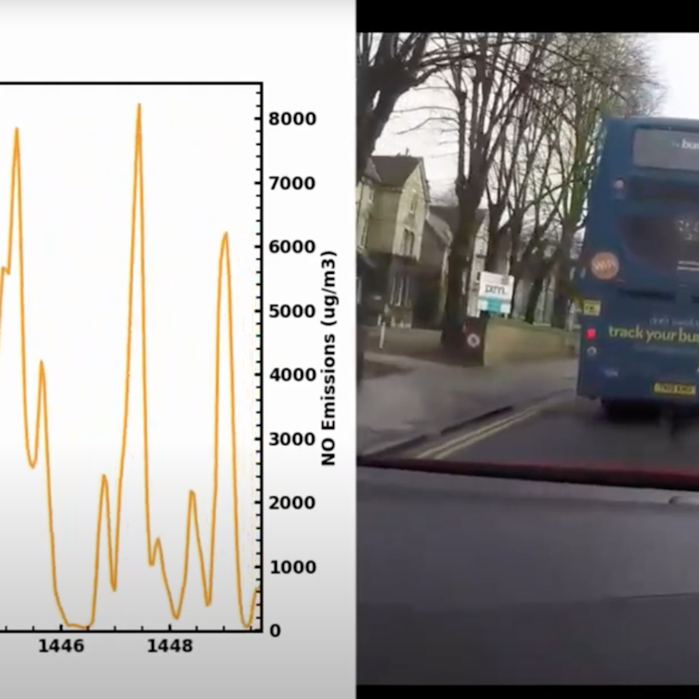 Chasing a bus whilst measuring its contribution to ambient NOx