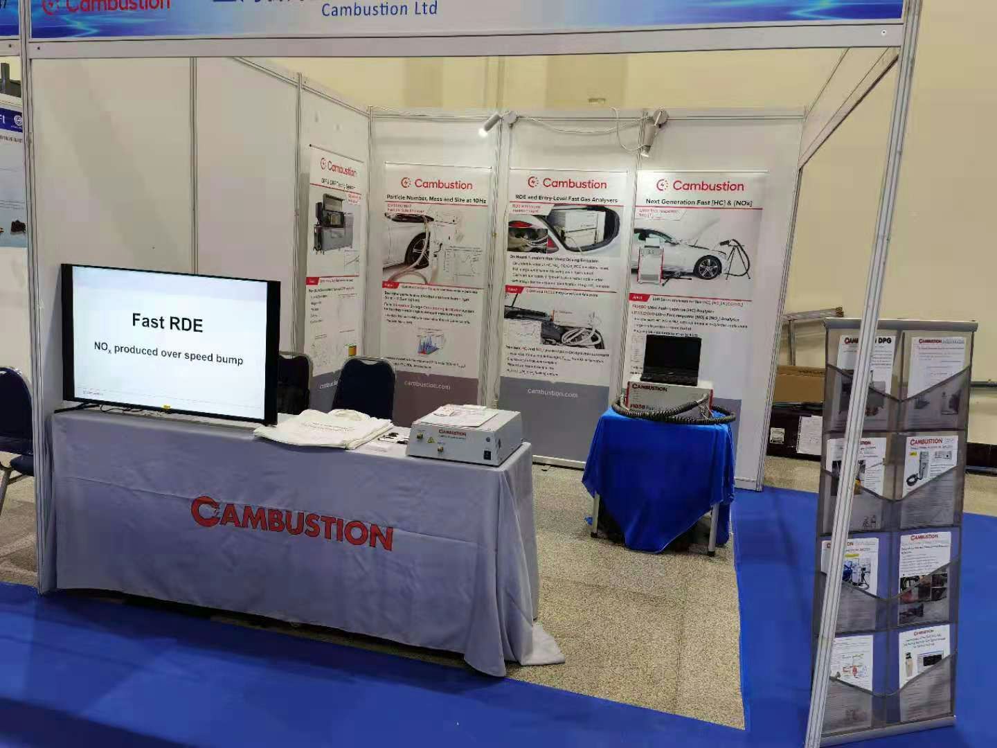 Cambustion at WICE Cambustion booth at 2nd World Internal Combustion Engine Congress