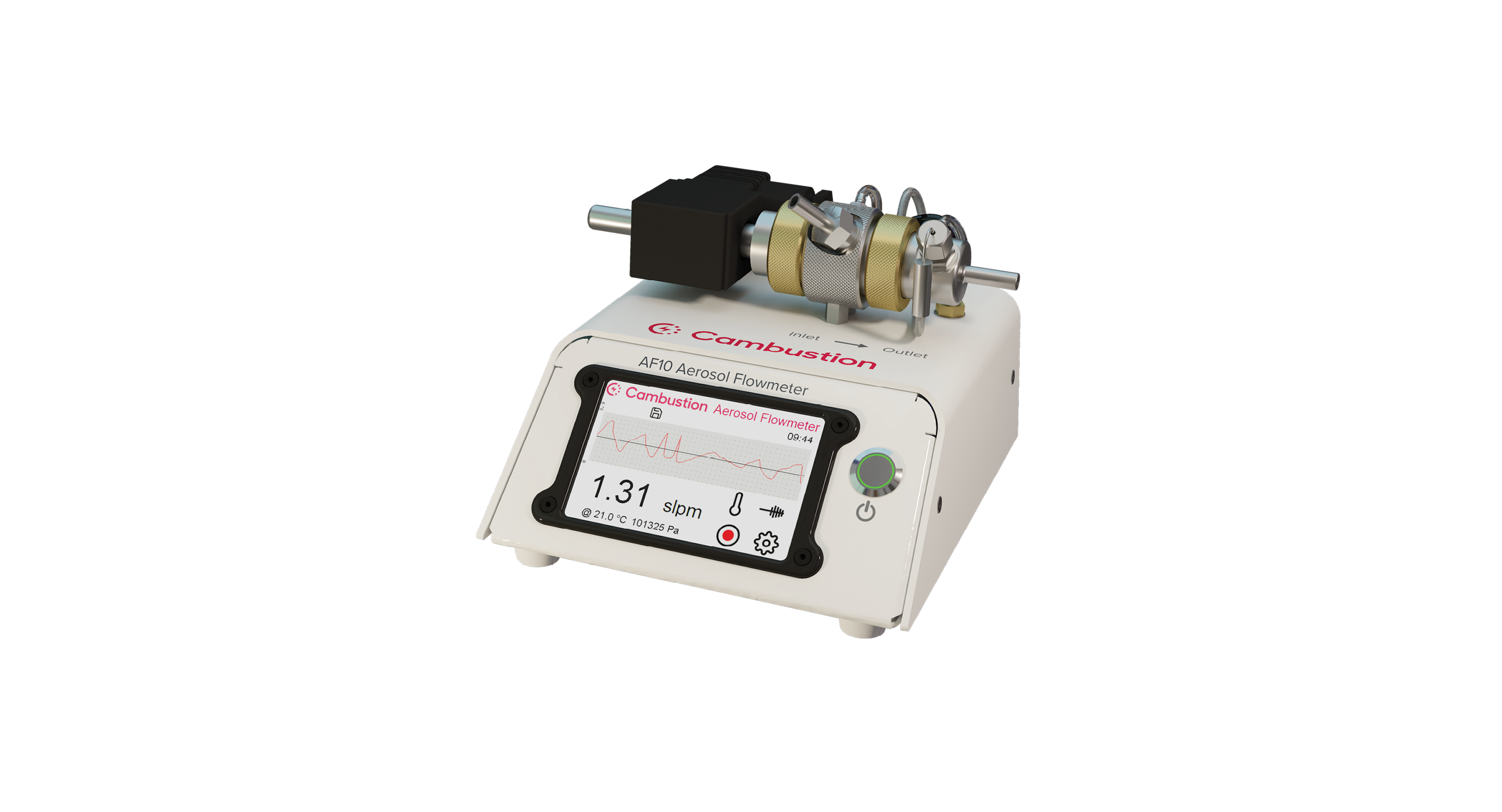 Front view of the AF10 Aerosol Flowmeter