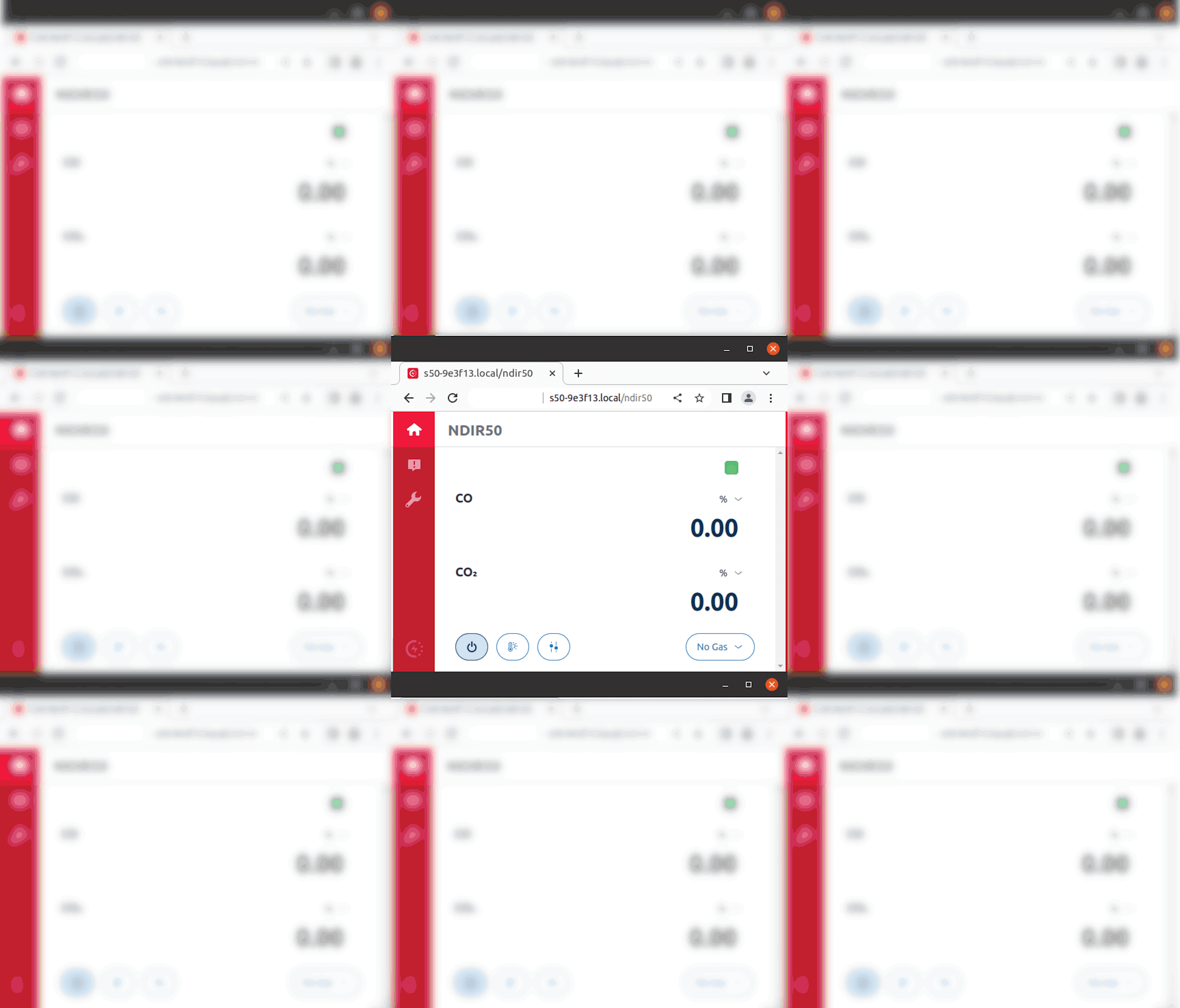 NDIR50 Web UI