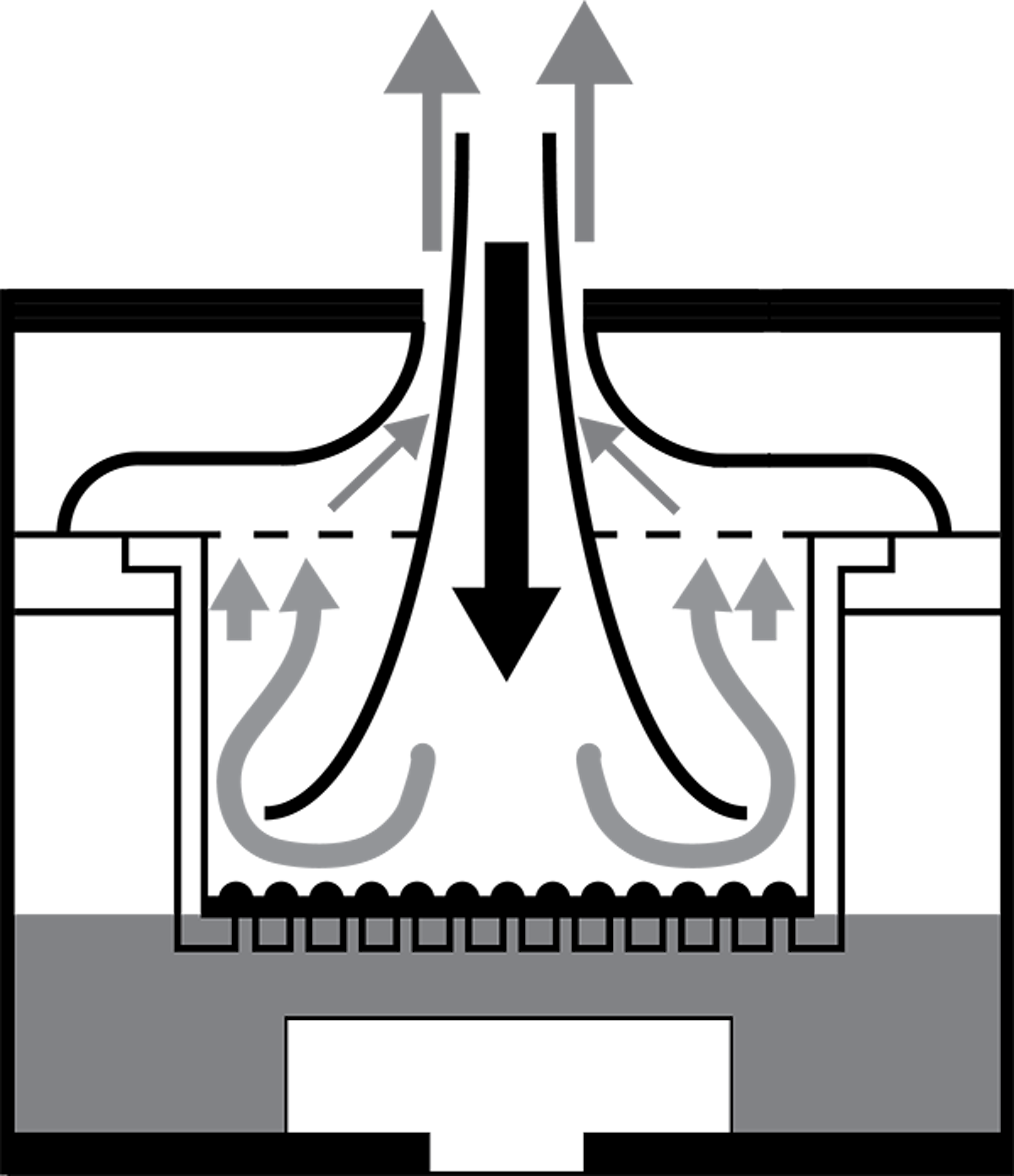 Continous flow cell exposure chamber