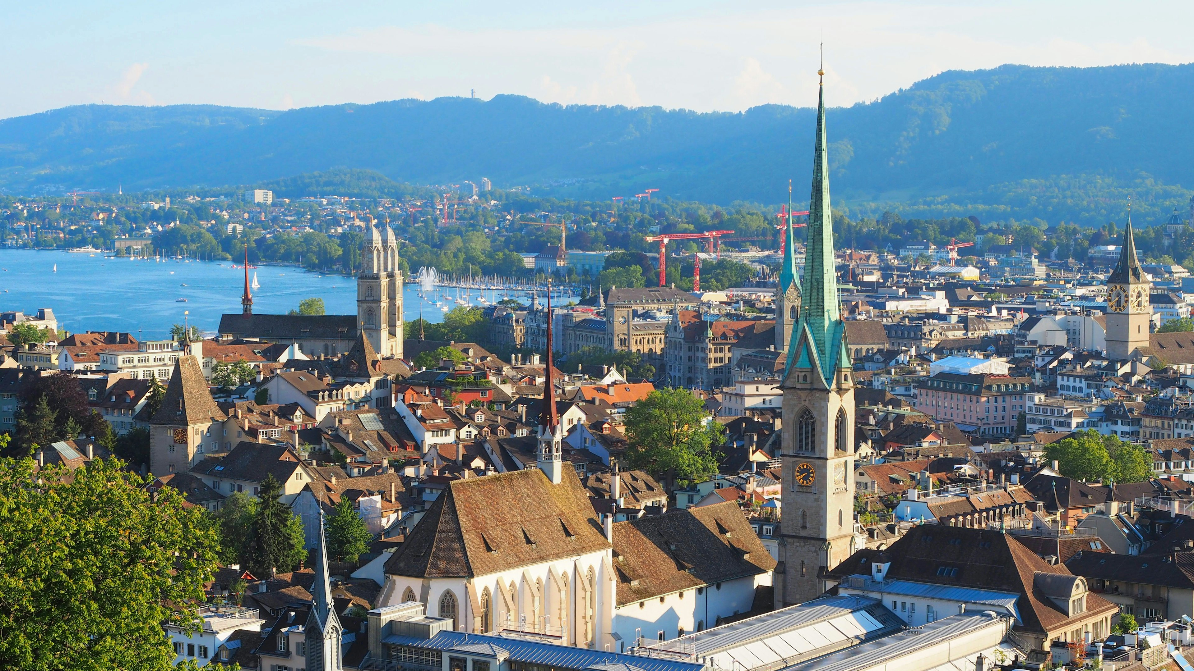 View from Polyterrasse at ETH Zürich