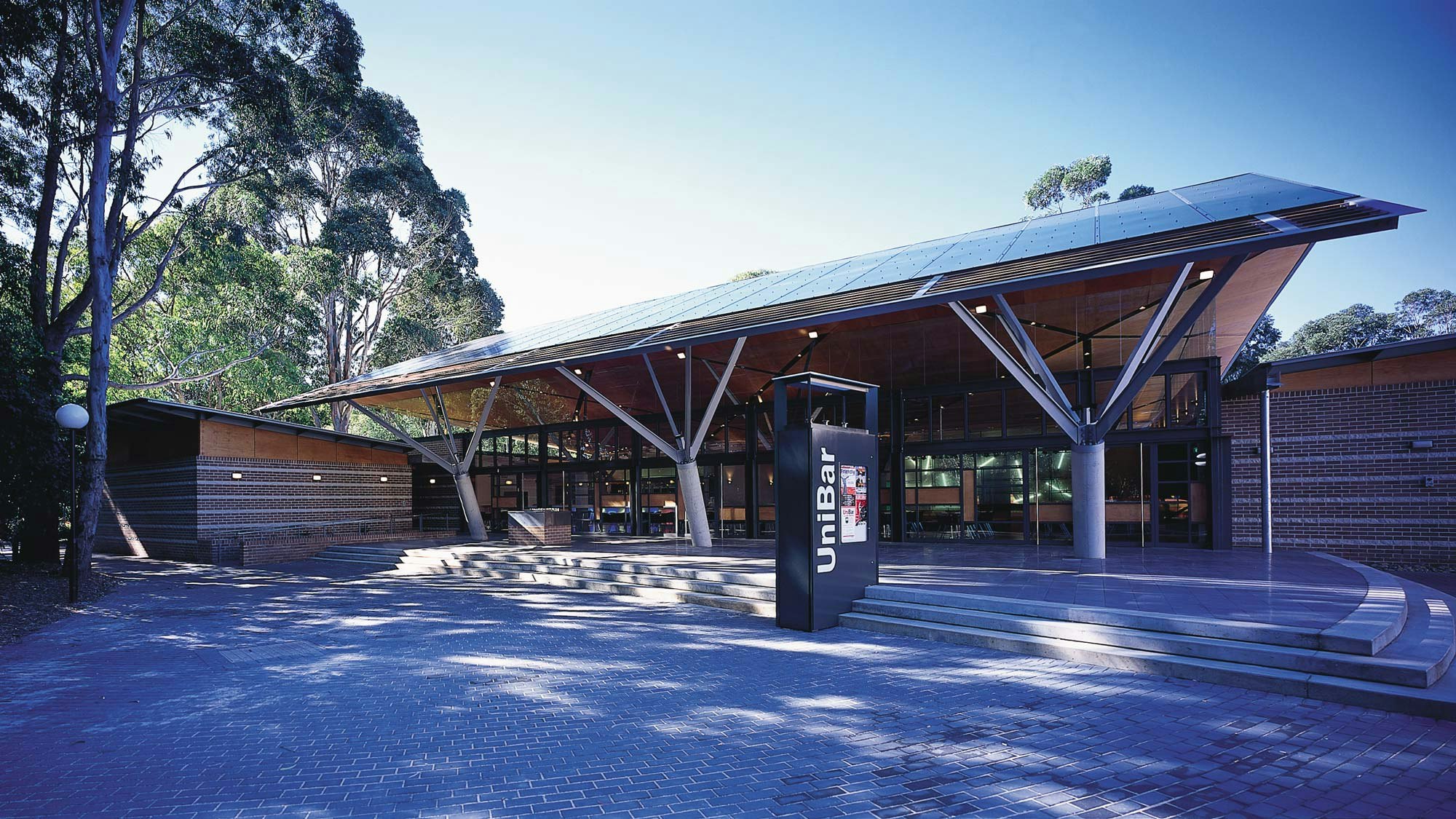 front of building
