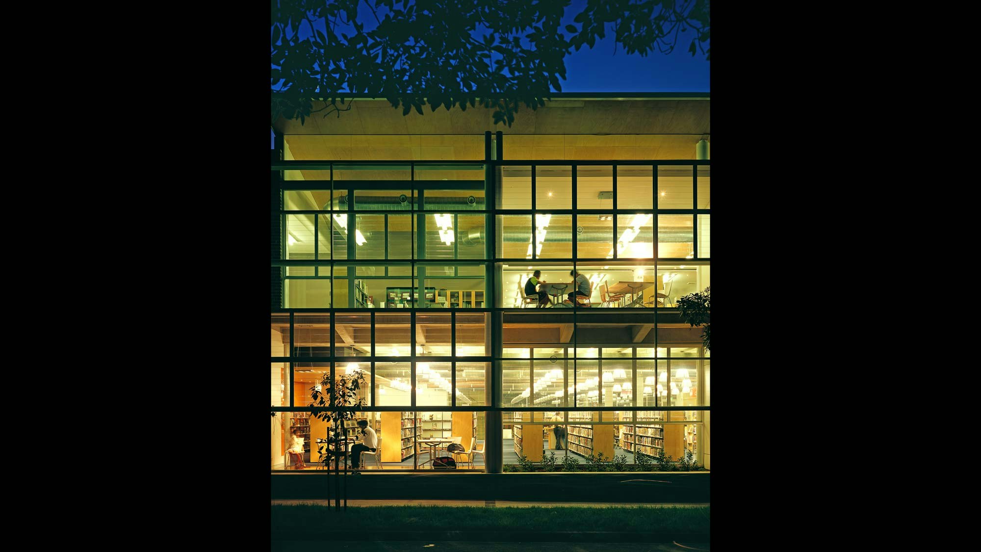 view inside at night