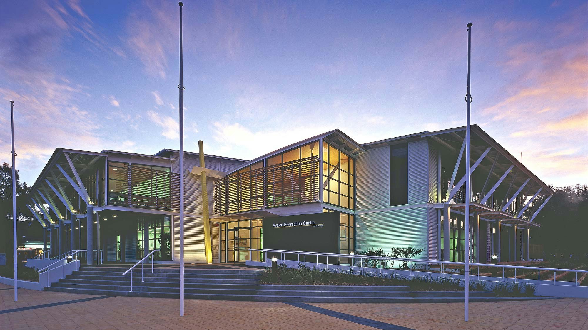 front of building
