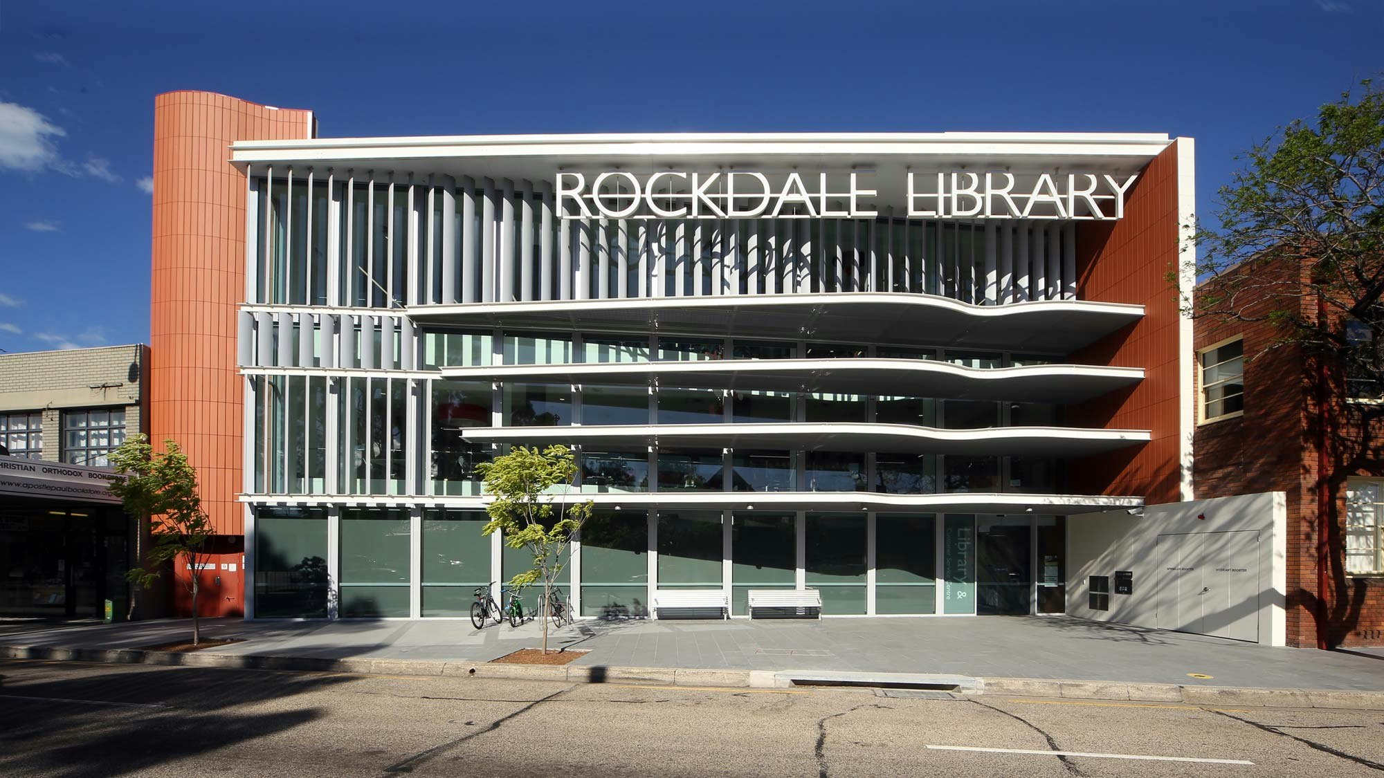 front of building