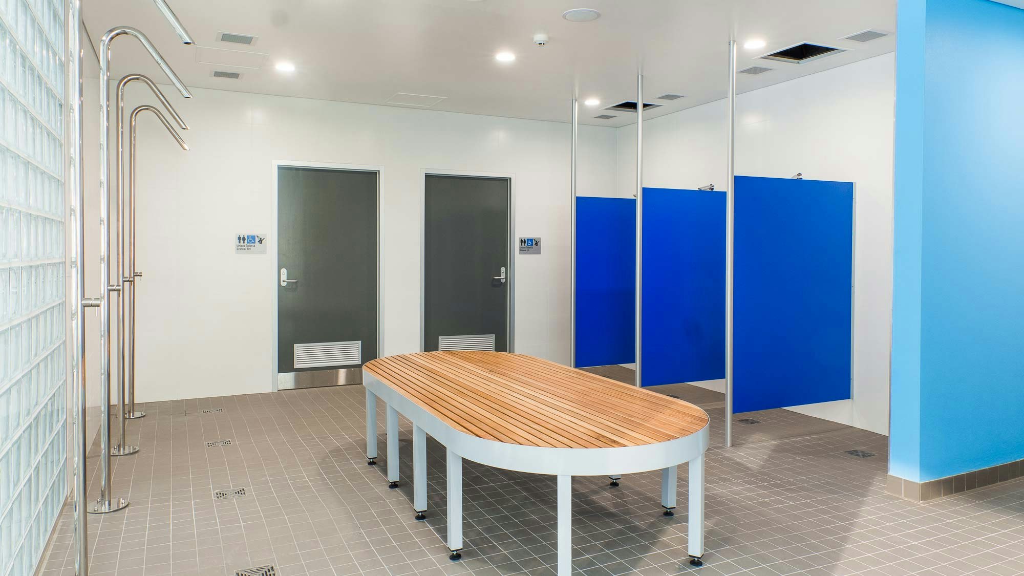 changing room and showers