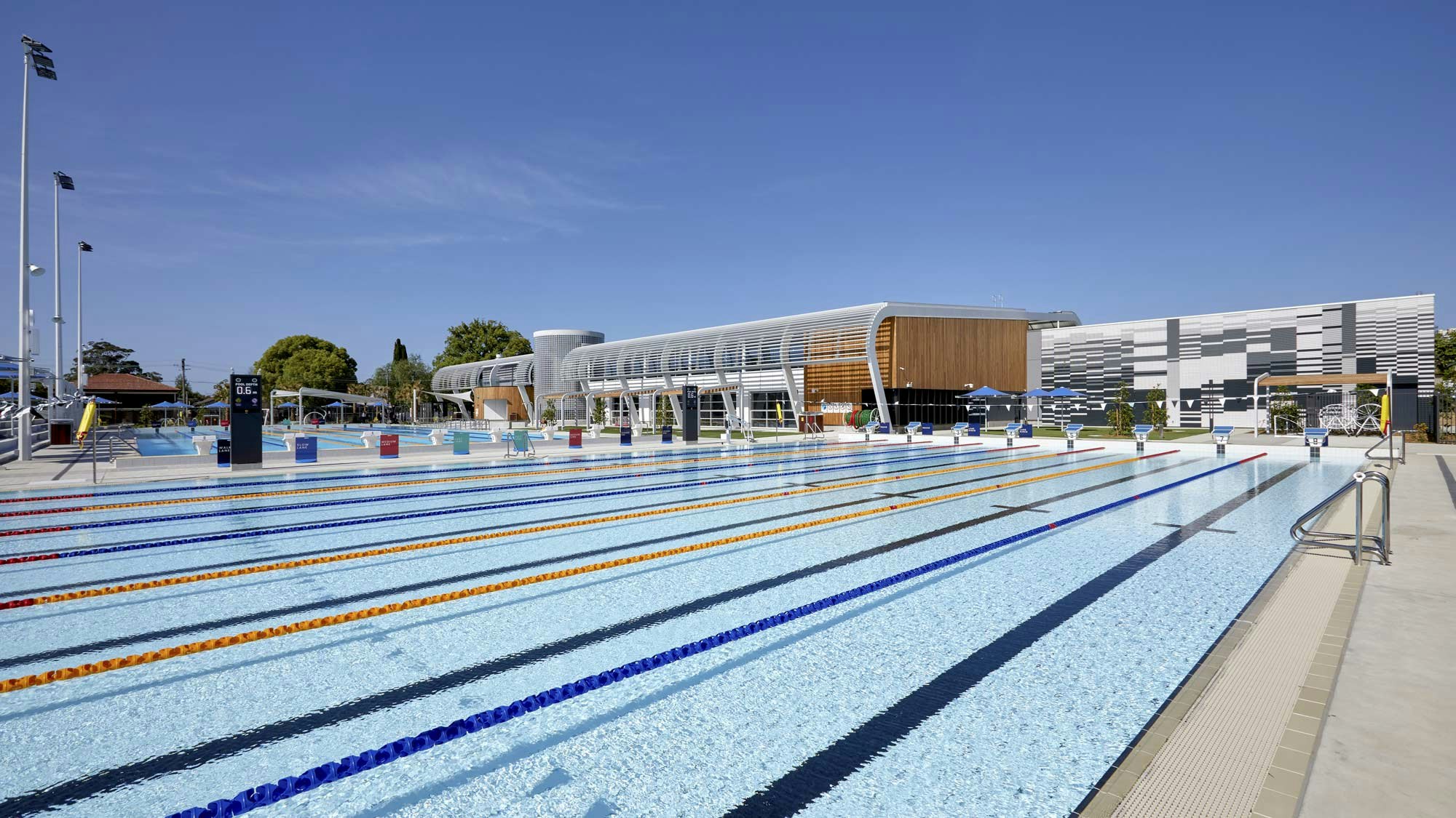 exterior lap pool