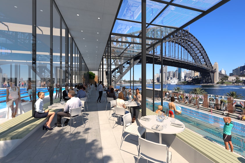 North Sydney Olympic Pool project is under construction