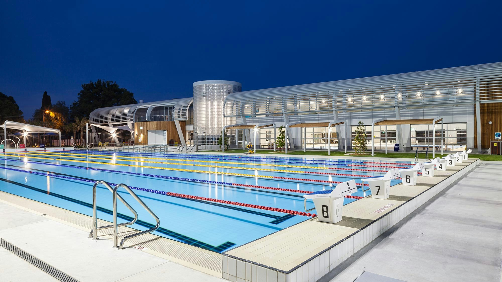 outdoor lap pool