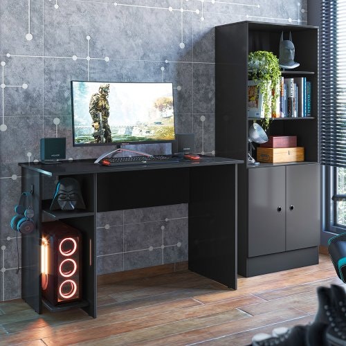 Gamer Qmovi Preto - Madeira Madeira