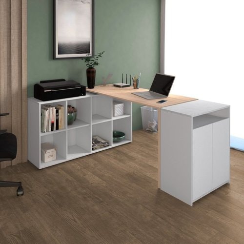 Office Artany Carvalho Branco - Madeira Madeira