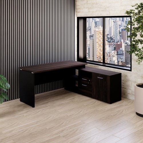 Yaris Gebb Work Marrom Preto - Madeira Madeira