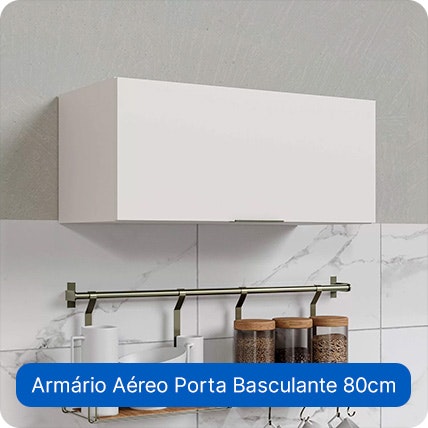 Armário Aéreo Porta Basculante 80 cm