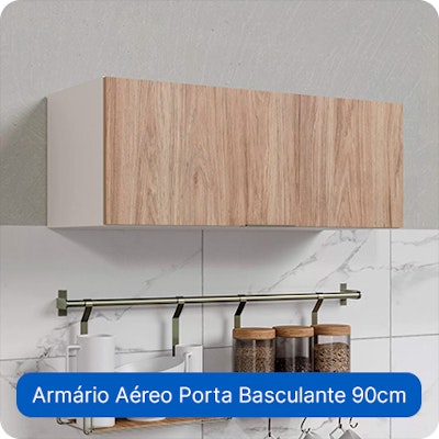 Armário Aéreo Porta Basculante 90cm