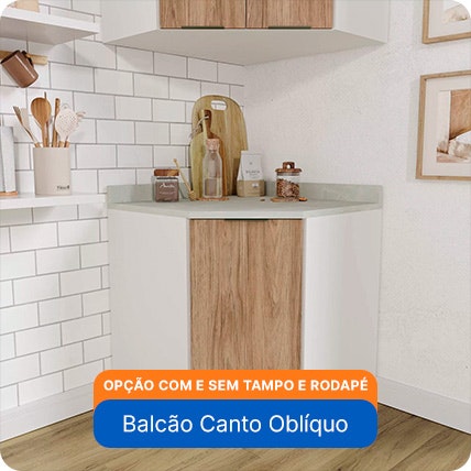 Balcão Canto Oblíquo